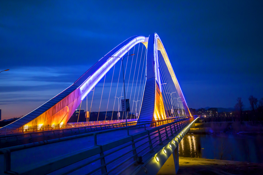 北京未來科學城跨河大橋西橋