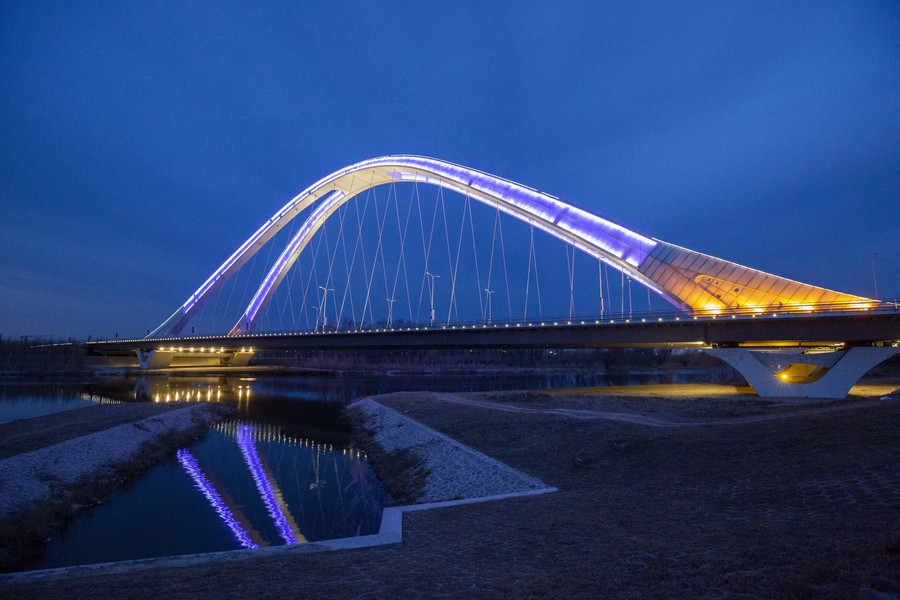 北京未來科學城跨河大橋西橋