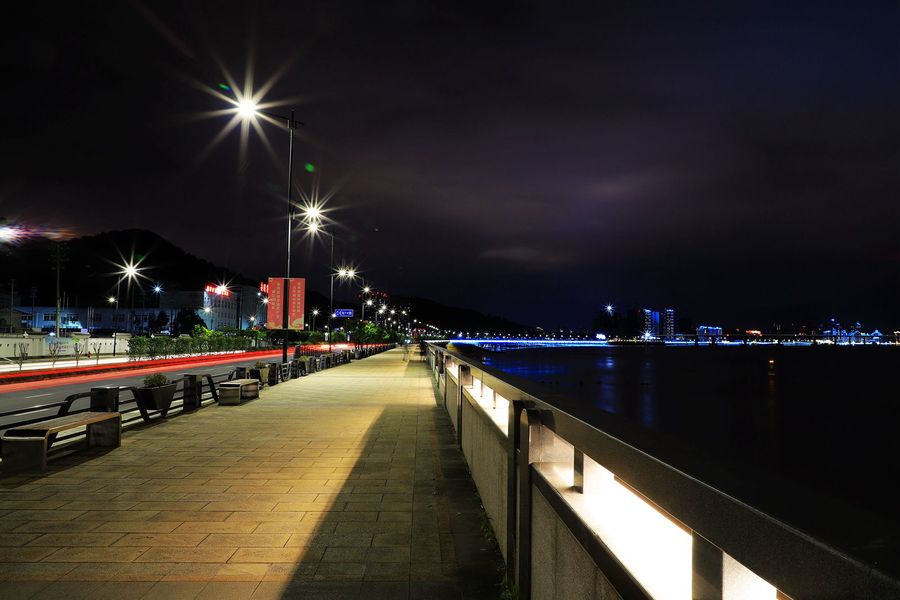 瑞安飞云江五桥夜景