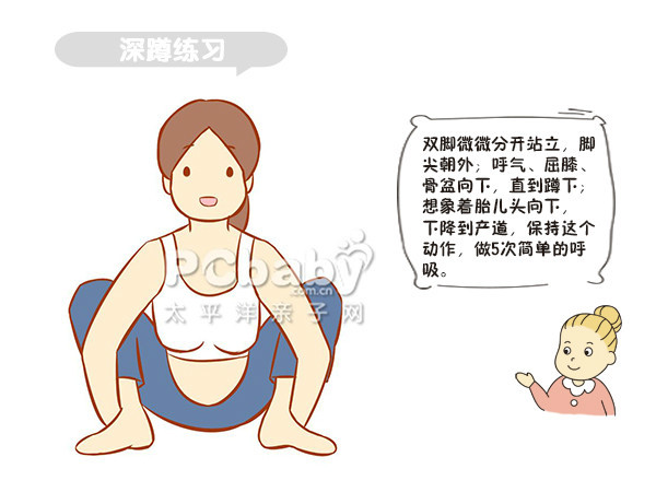 孕妇瑜伽-深蹲练习式