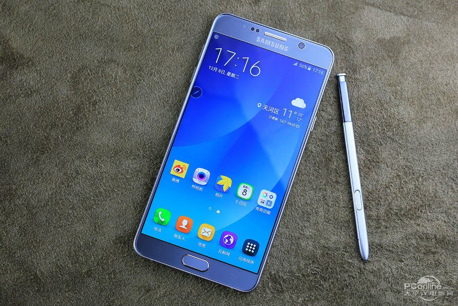 銀色三星galaxy note5圖賞_手機_太平洋電腦網