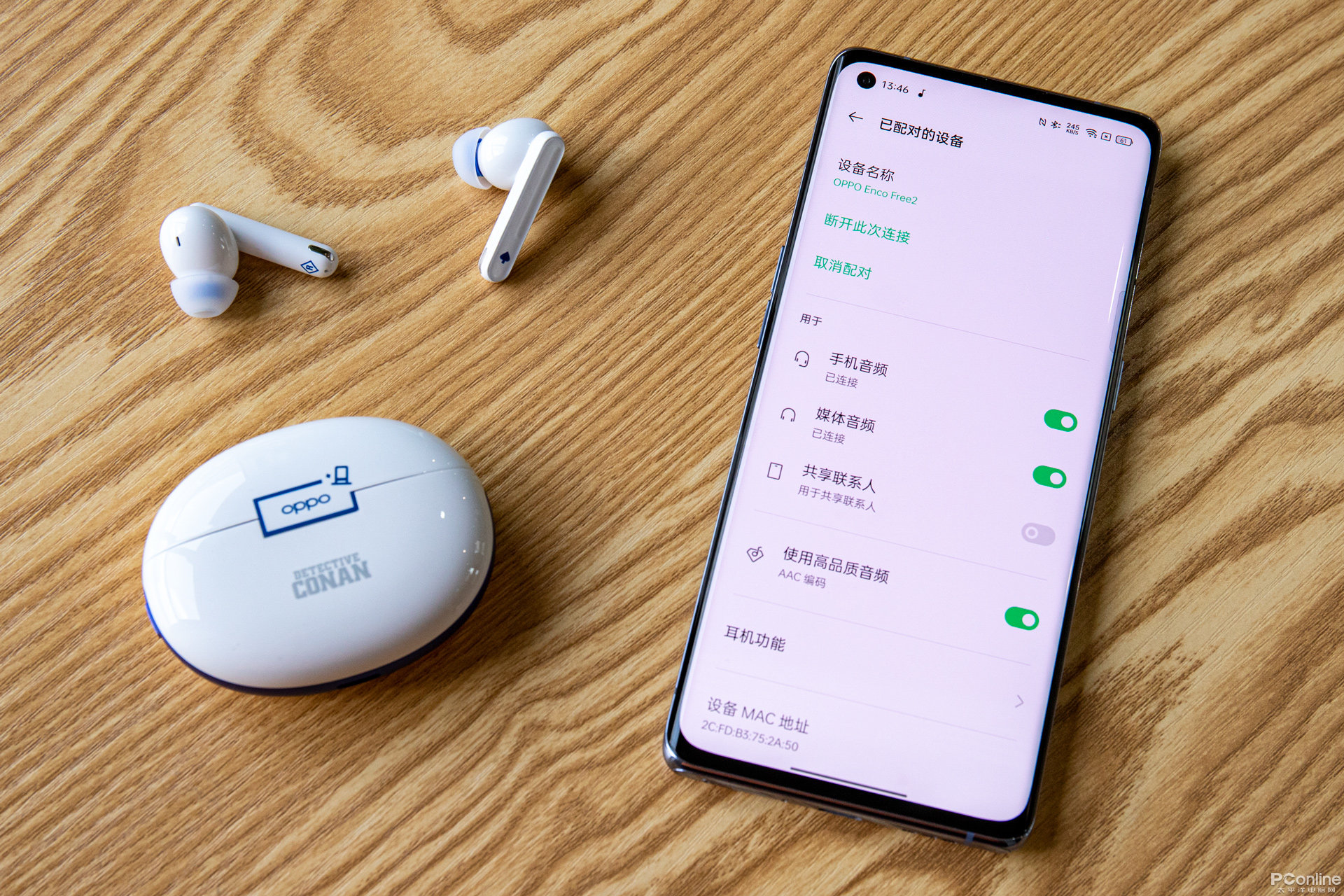 怪盗基德元素加持,oppo enco free2 柯南限定版图赏_耳机产品图赏