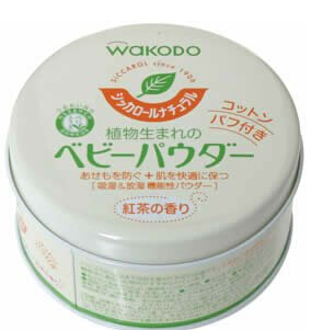 凑单品：Wakodo 和光堂 植物性爽身粉 红茶香味120g