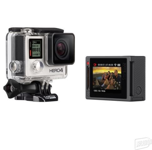 Gopro Hero4 Silver 运动相机官翻版40米防水1080p 244美元约 1630 聚超值