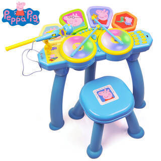 小猪佩奇(Peppa Pig) 儿童架子鼓玩具音乐鼓拍