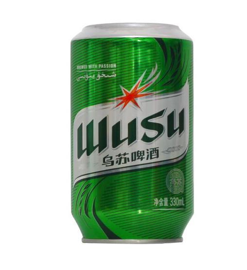 烏蘇啤酒綠烏蘇易拉罐330ml*12罐整箱裝 秒殺39.9元