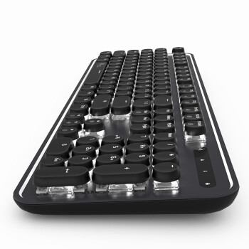 rk royal kludge 圆点 有线/蓝牙双模式 圆形键帽黑色机械键盘 159.