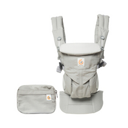 ergobaby Omni全阶段型360系列4种背法婴儿背带 四季通用款多功能抱婴带-灰色0-3岁美国