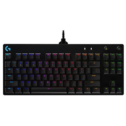 logitech 羅技 pro x 有線機械鍵盤 87鍵 c軸 rgb 黑色 999元