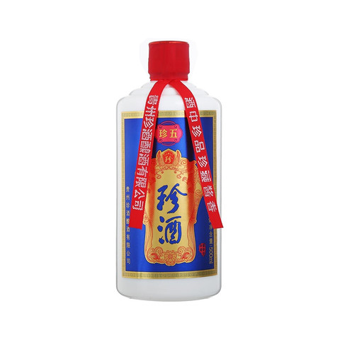 珍酒珍五蓝装版酱香型白酒53度500ml6整箱装酒中珍品珍藏酱香