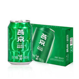 燕京啤酒 冰爽 清爽型啤酒330ml*24听 整箱装 49.9元