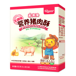 禾泱泱 宝宝零食 猪肉酥 营养丰富 1盒装80g