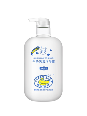 Croco baby 鳄鱼宝宝 牛奶洗发沐浴露二合一 650ml