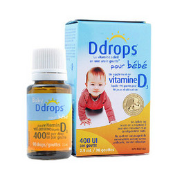 婴儿维生素D3滴剂 400IU 90滴/瓶 美版
