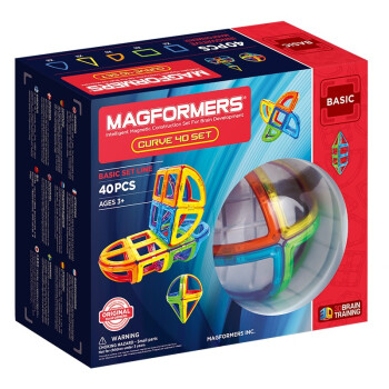MAGFORMERS 麦格弗 Magformers磁力片 701011 弧形套组 40片