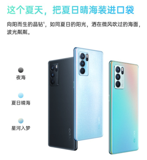 opporeno6pro5g6400萬四攝65w超級閃充夏日晴海12256gb大內存輕薄拍照