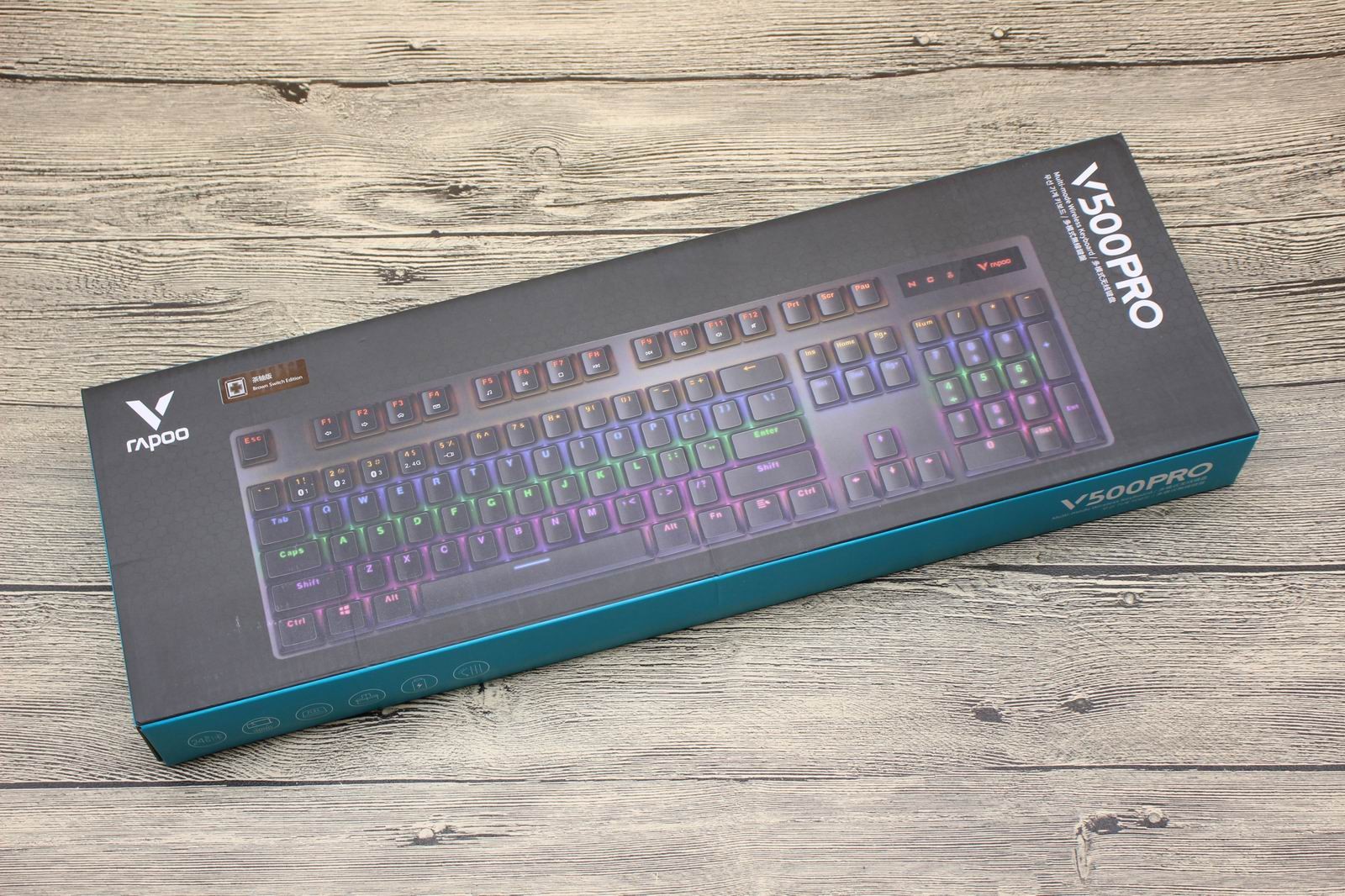 雷柏V500S冰晶版背光游戏机械键盘参数介绍 - 行业动态 - 外设天下(WWW.WSTX.COM)
