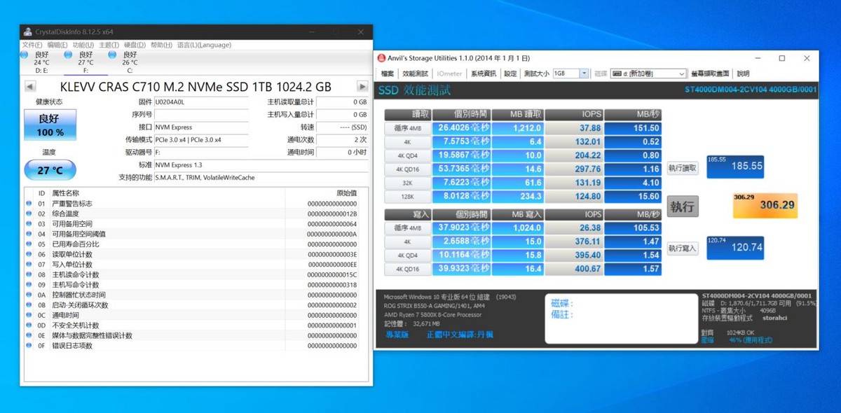 科赋 CRAS C710 M.2 NVMe 1TB固态硬盘测评：大容量平价新选择