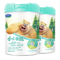JUNLEBAO 君乐宝 小小鲁班诠力爱儿童成长配方奶粉4段（3-14周岁）800g*2听 玉米黄质+维生素K2