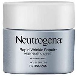 Neutrogena 露得清 快速抗皱修复视黄醇霜，透明质酸和视黄醇抗皱面霜和颈霜，1.7盎司/约48.19克