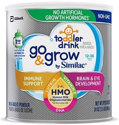 Similac 雅培 Go＆Grow 幼儿奶粉，12-36个月 含2'-FL HMO，含25种主要营养成分，24盎司/680g 罐装
