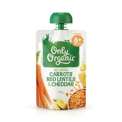 Only Organic 有机果泥 新西兰版 3段 胡萝卜红扁豆味 120g