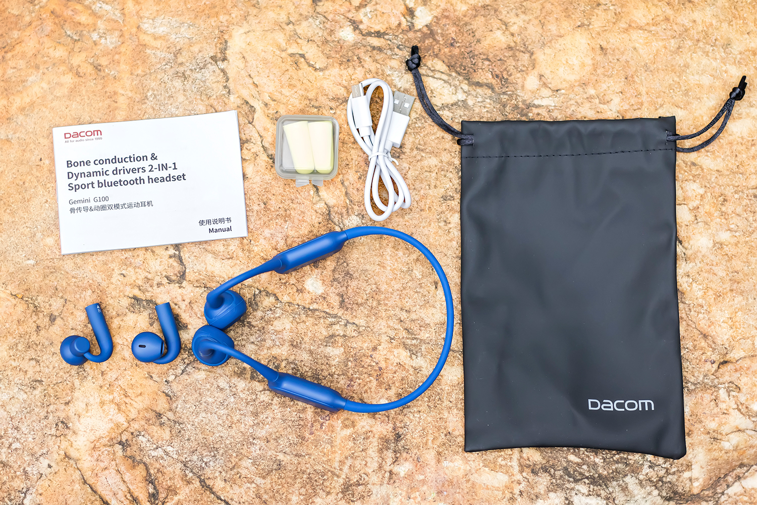 Dacom G100骨传导&动圈耳机双模式耳机评测：随意转换，肆意运动