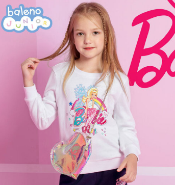 PLUS会员：Baleno 班尼路 芭比美人鱼系列女童圆领卫衣
