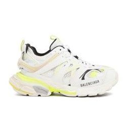 BALENCIAGA 巴黎世家 女士Track系列运动鞋白色/荧光黄色混合材质 542436 W1GC3 9070 38