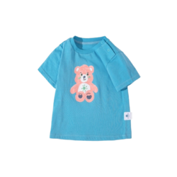mini balabala 迷你巴拉巴拉 8028 儿童T恤 冰蓝 80cm