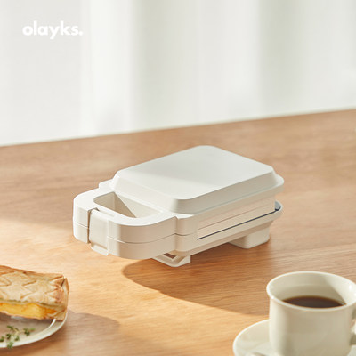 OLAYKS 多功能烤面包机 小型三明治早餐机