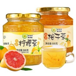 东大韩金 蜂蜜柠檬茶500g +蜂蜜柚子茶 500g