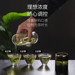 moosen 慕馨 德国MOOSEN 茶水分离玻璃杯双层茶杯男女士泡茶杯