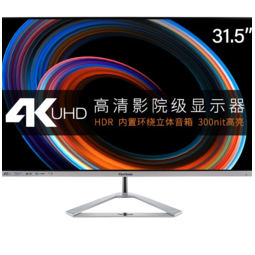 ViewSonic 优派 31.5英寸4K HDR Type-C65W反向充电 纤薄微边广色域 低蓝光不闪屏内置音箱电脑显示器PS5VX3276-4K-MHDU
