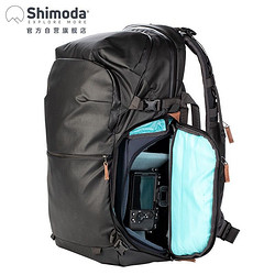 Shimoda摄影包 explore翼铂v2双肩户外旅行专业背负单反相机包E30黑色中号微单内胆套装520-156