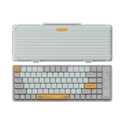 LOFREE 洛斐 OE901 84键 蓝牙 双模无线机械键盘 灰白色 佳达隆G轴茶轴 无光