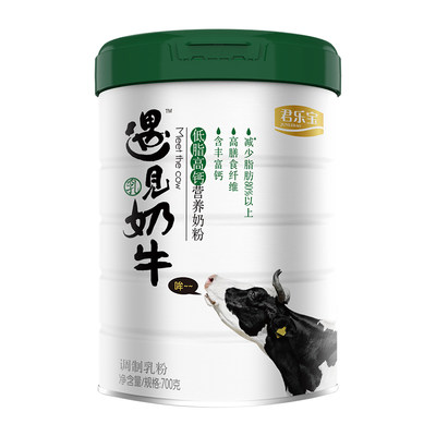 君乐宝 遇见奶牛 低脂高钙奶粉 700g