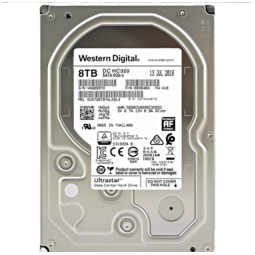 Western Digital 西部数据 8TB 企业级硬盘 HC320 SATA6Gb/s 7200转256M (HUS728T8TALE6L4)