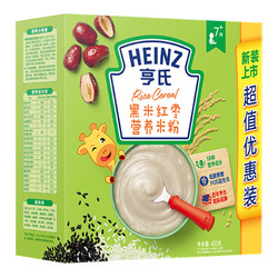 88VIP：Heinz 亨氏 婴儿益生元黑米红枣米糊 2段 400g