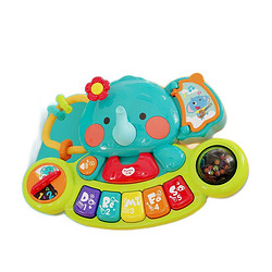 汇乐玩具（HUILE TOYS）手指琴婴幼儿玩具电子琴宝宝0-1-3岁早教音乐玩具生日礼物 小萌象探索琴 597