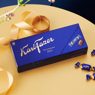 芬兰原装进口Fazer薄荷黑巧克力礼盒装270g婚庆伴手礼零食送女友