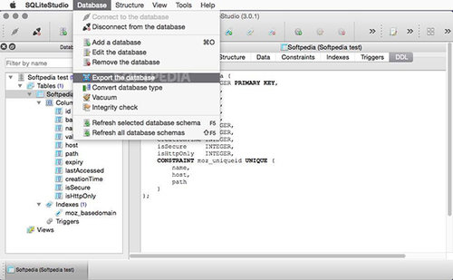 sqlitestudio execute script in sql editor