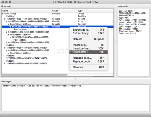 download the new version for apple UEFITool A67