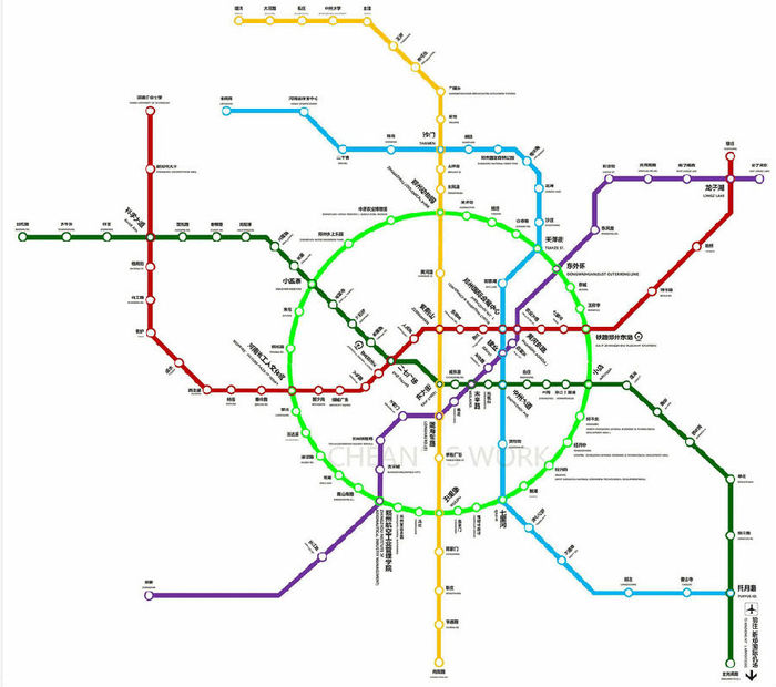鄭州2017版地鐵線路圖簡介