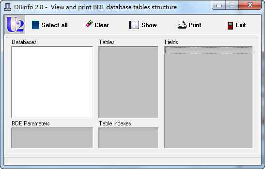 设计BDE数据库表结构(DBinfo)