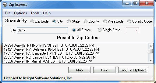 美国ZIP邮政编码查询工具(Zip Express) 2.7.13