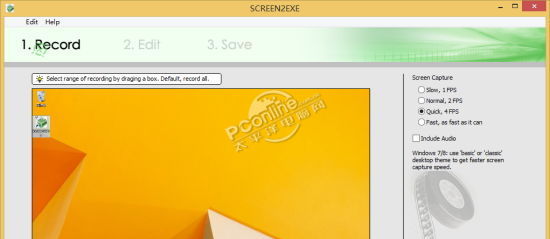 免费屏幕录像软件 SCREEN2EXE(SCREEN2