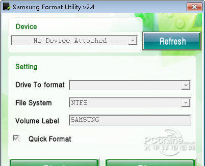 三星移动硬盘格式化工具 Samsung Format Uti