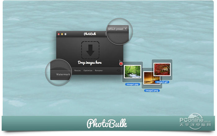PhotoBulk: Watermark, Resize, Optimize and R