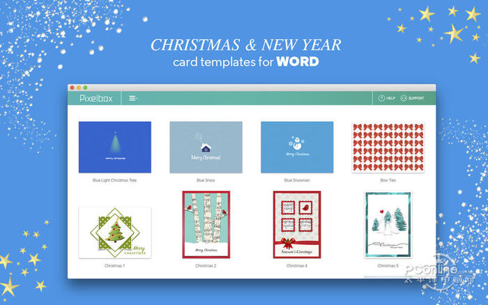 ew Year Card Templates for Word Mac版 1.0